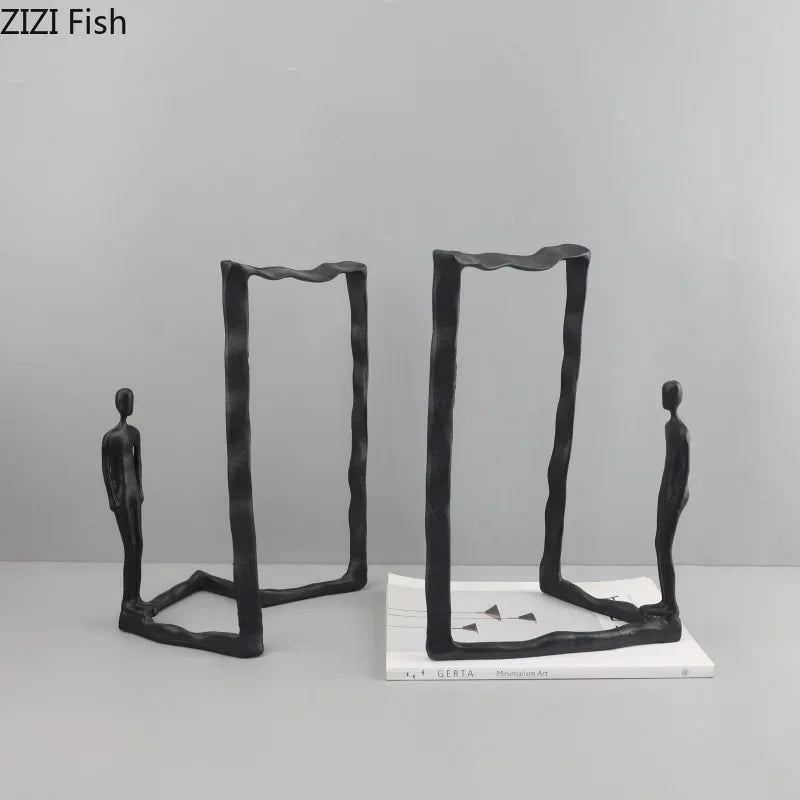 Afralia™ Modern Character Sculpture Abstract Crafts Desk Decoration Ornaments