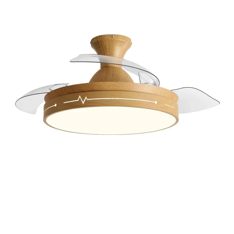 Afralia™ DC Motor Ceiling Fan Light with Remote Control for Home, Bedroom, and Living Room
