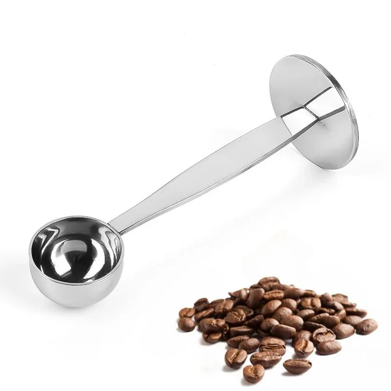 Afralia™ Coffee Scoop Measuring Spoon Dual-Use Bean Tamper Grinder Tool