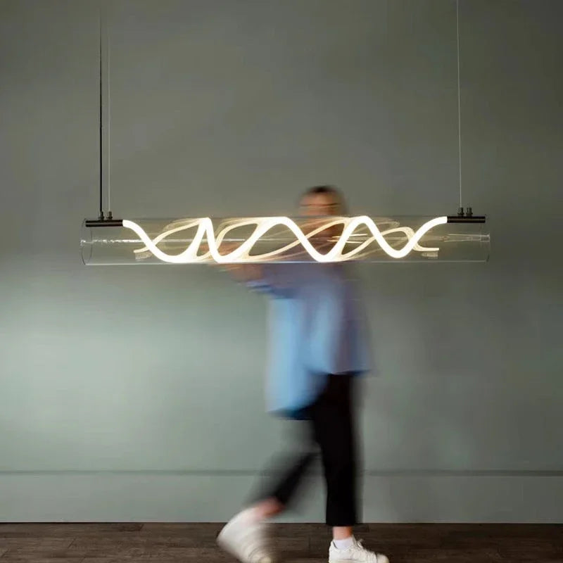 Afralia™ Gold LED Chandelier: Nordic Minimalist Dimming Pendant Lights for Home Decor