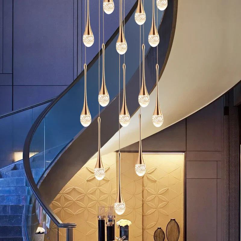 Afralia™ LED Crystal Chandelier: Modern Living Room Gold/Silver/Black Ceiling Light