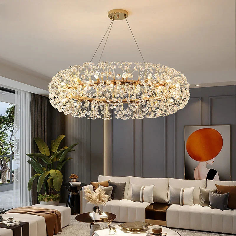 Afralia™ Modern LED Ceiling Chandelier for Home Decor & Lighting