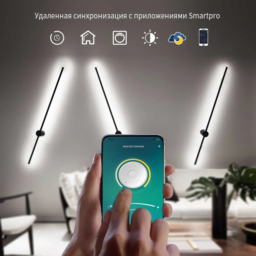 Afralia™ Modern LED Indoor Wall Sconce Light for Living Room and Bedroom