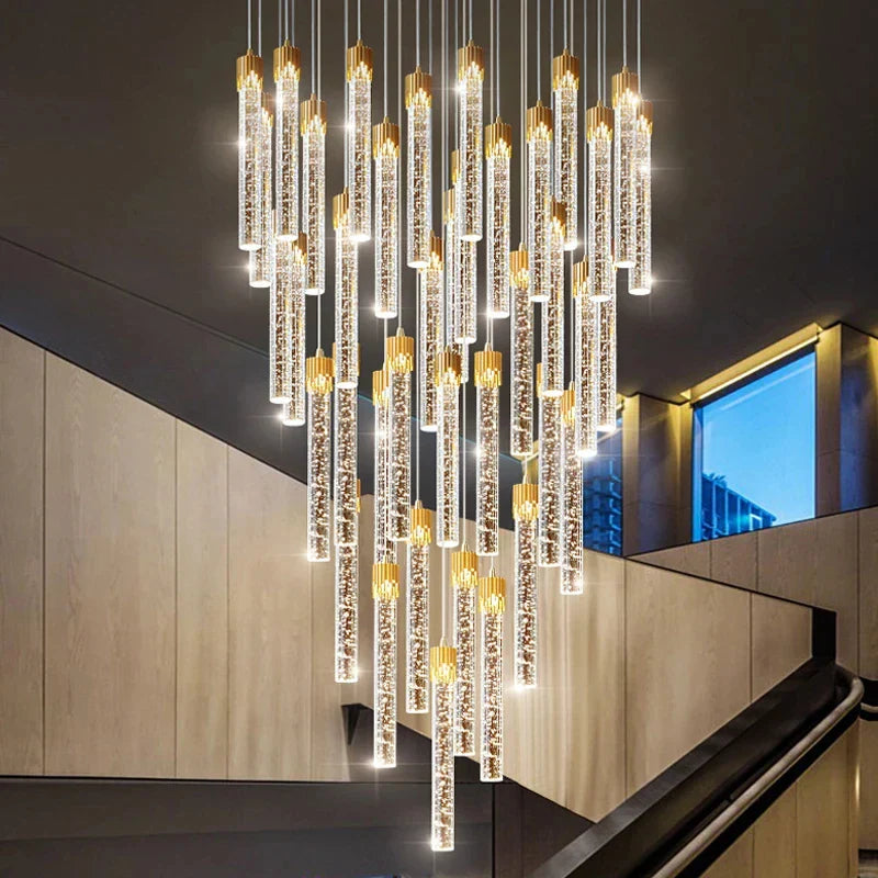 Afralia™ Crystal LED Ceiling Chandelier for Luxury Home Décor