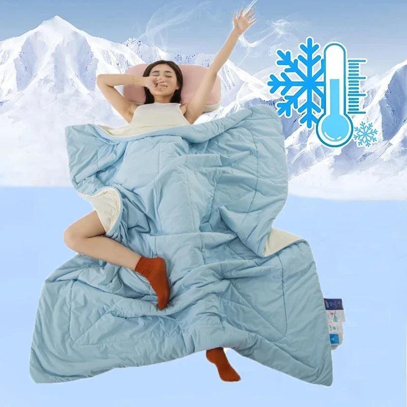 Afralia™ Cooling Fabric Double-Sided Summer Blanket - Light Cooled Comforter