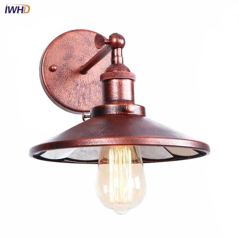 Afralia™ Rustic LED Wall Sconce Industrial Luminaire for Bedroom Foyer Bathroom Mirror