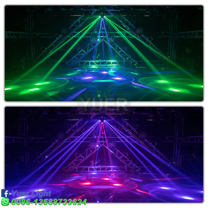 Afralia™ 12X15W LED Cree RGBW Bee Eye Strobe Laser Light for DJ Disco Stage & Party.