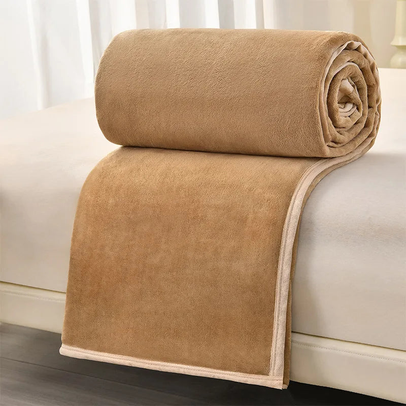 Afralia™ Cozy Flannel Blanket: Multi-Functional Sofa Cover for Adults