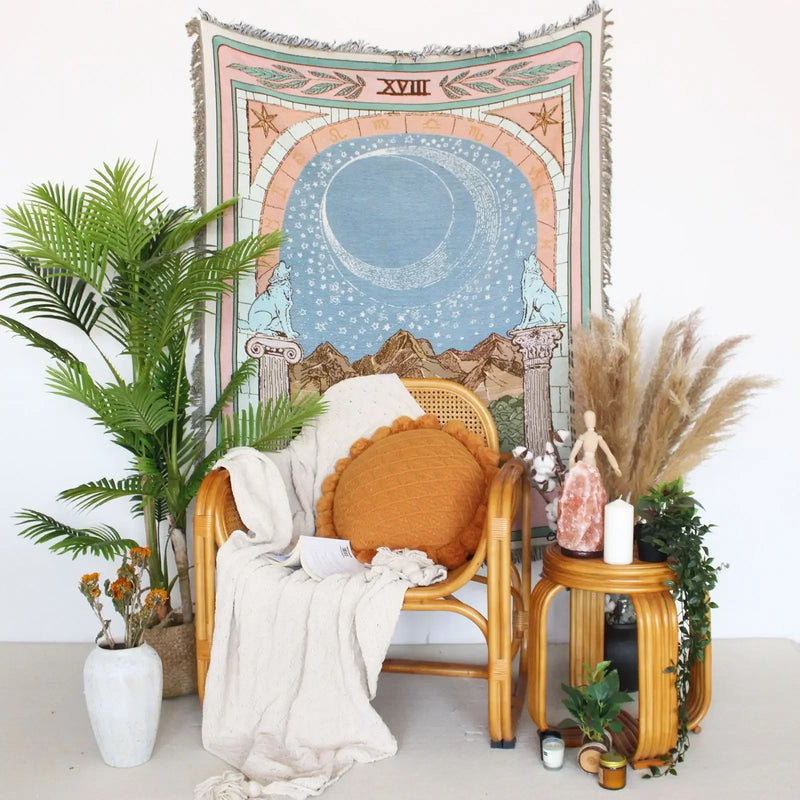Afralia™ Nordic Sofa Blanket: Home Decor Tarot Leisure Blanket & Bedspread