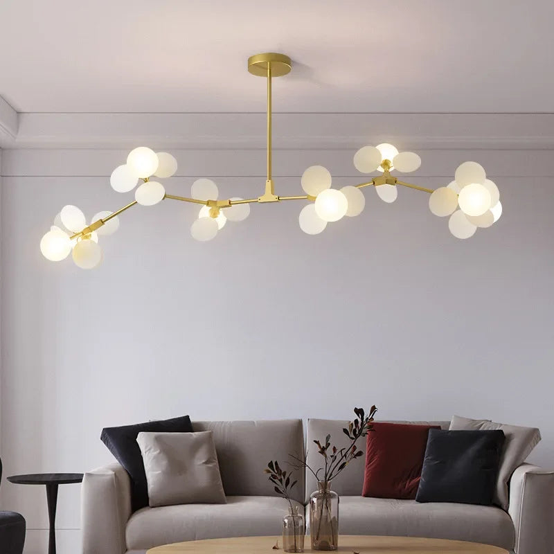 Afralia™ Branch Chandelier: Modern Colorful LED Ceiling Light for Bedroom and Living Room