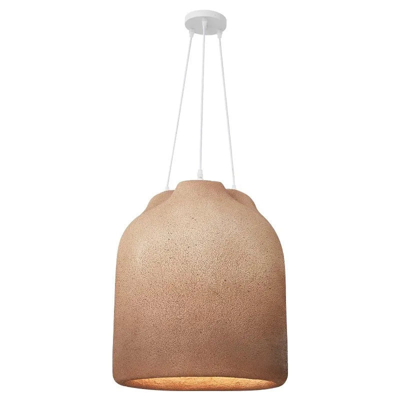Afralia™ Wabi Sabi Chandelier Coffee LED Pendant Lamp for Dining Room and Kitchen