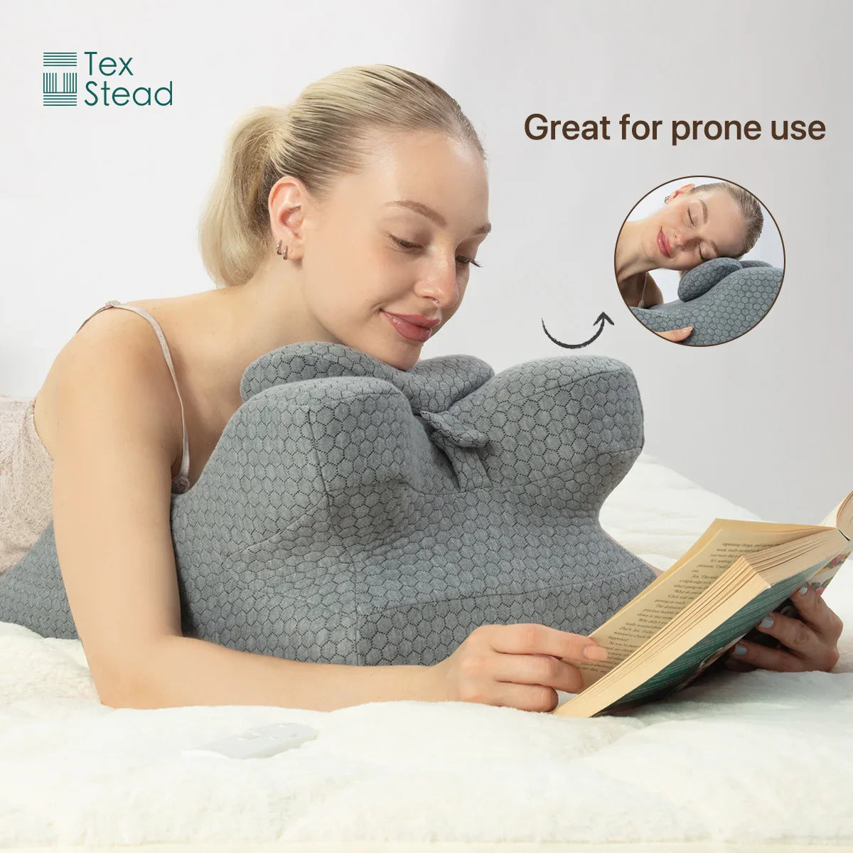 Afralia™ Memory Foam Bed Wedge Pillow for Back and Neck Pain Relief