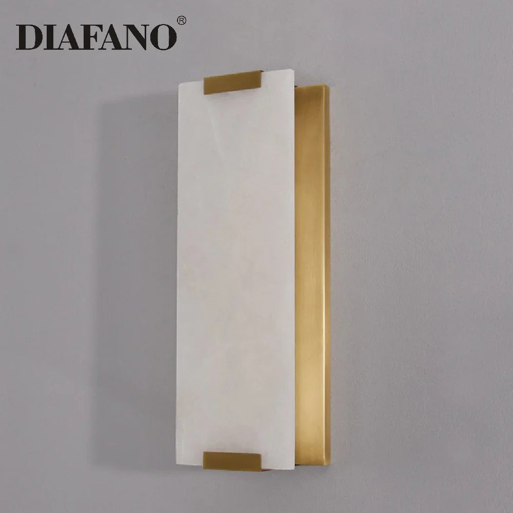 Afralia™ Marble Wall Lamp Gold Black G9 Bedside Luxury Indoor Light Fixture