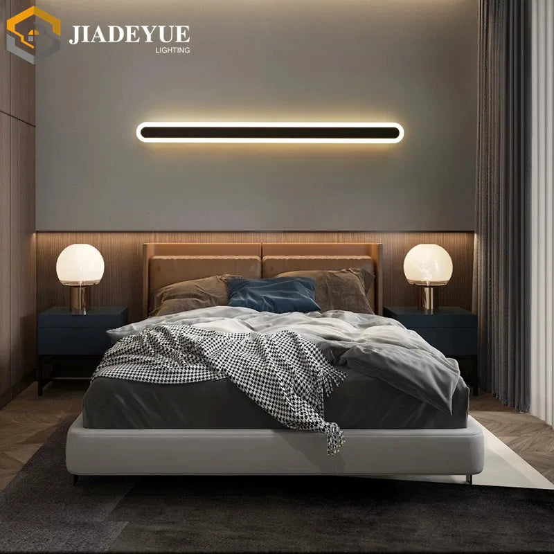 Afralia™ Modern LED Strip Wall Light for Interior Decorative Lighting