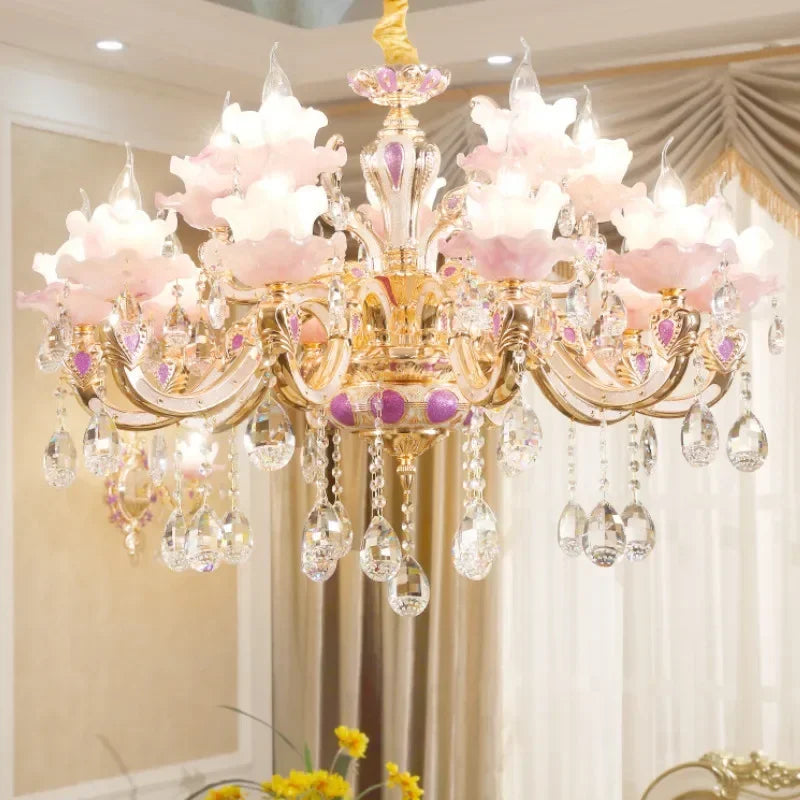 Afralia™ Crystal Chandelier: Modern European Living Room Lighting for a Stylish Ambiance