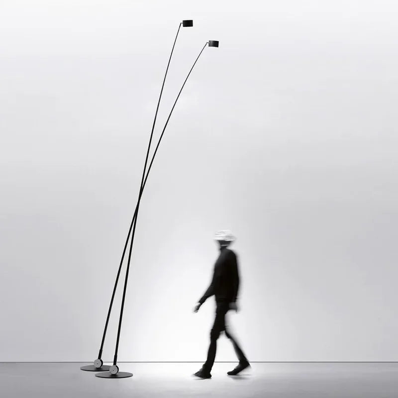 Afralia™ Black Floor Lamp | Nordic Style LED Light for Living Room, Bedroom, or Salon
