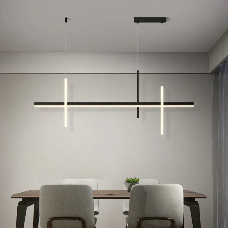 Afralia™ Modern Minimalism LED Chandeliers for Living Dining Room Kitchen Tables Home Decor