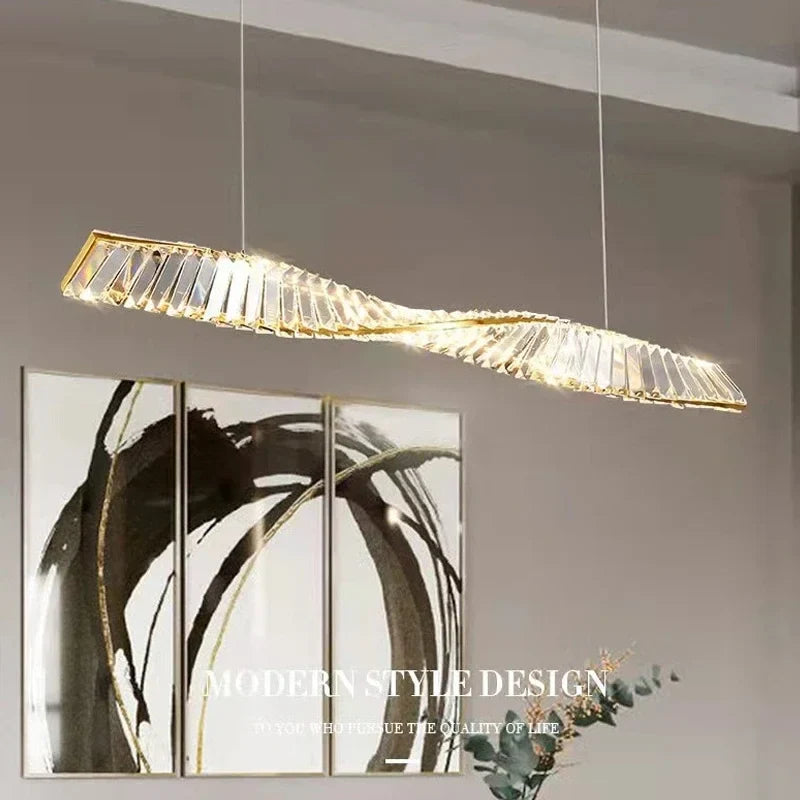 Afralia™ Luxury Crystal LED Ceiling Chandelier