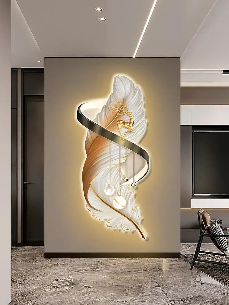 Afralia™ LED Wall Lamp: Modern Creative Decoration for Bedroom, Living Room, Study, Staircase