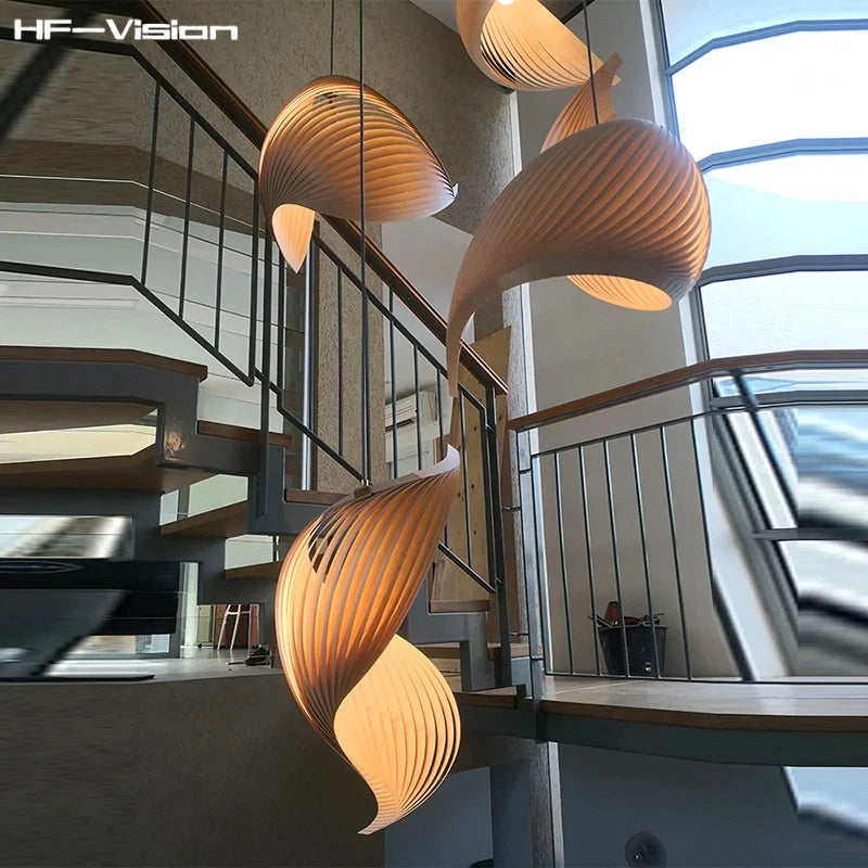 Afralia™ Shell Conch Pendant Lighting for Living Room Decor and Restaurant Fixture