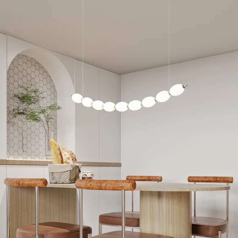 Afralia™ Bead Nordic Chandelier: Stylish Dining Room Pendant Light for Bar Table Adding Ambiance