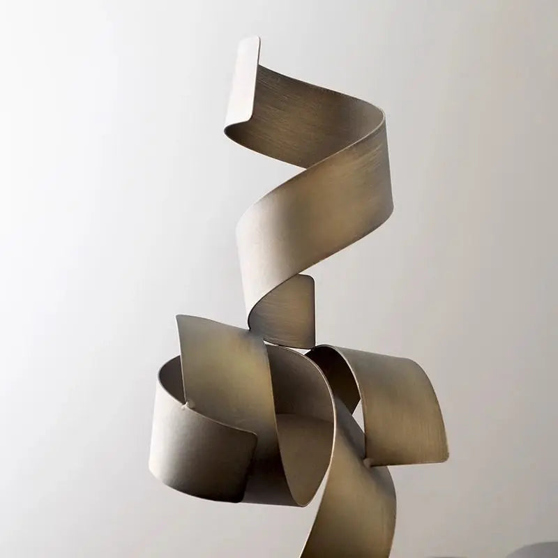 Afralia™ Geometric Wrought Iron Ornaments for Home & Office Decor