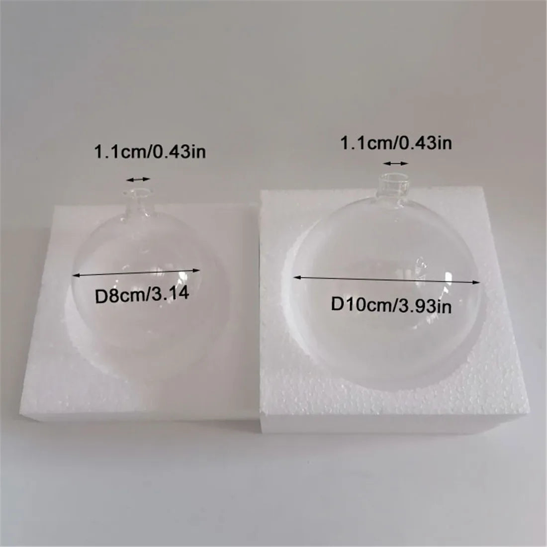 Afralia™ 11mm Opening Glass Lamp Shade for G4 Socket Holder, 80mm 100mm Molecular Lamp Cover