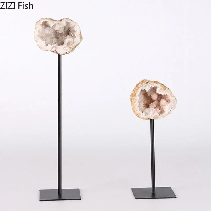 Afralia™ Minimalist Agate Desk Ornament for Stylish Living Room Decor