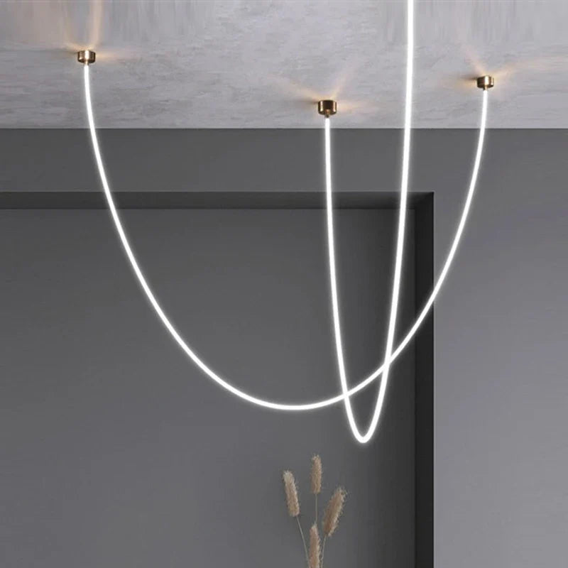 Afralia™ LED Pendant Light: Nordic Minimalist Design for Living Room, Staircase, Restaurant & Villa