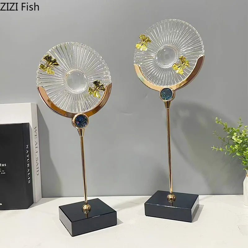 Afralia™ Luxury Dragonfly Desk Ornaments - Metal Artwork for Living Room Decor