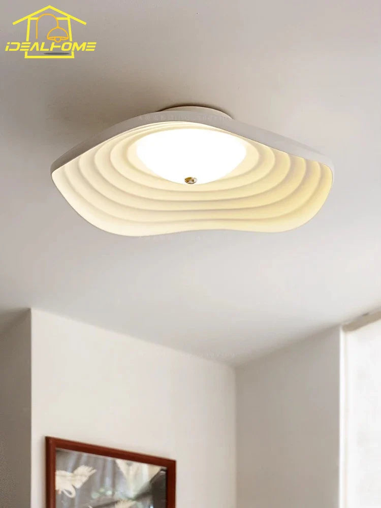Afralia™ Lotus Leaf Ceiling Light: LED Modern Retro Resin Fixture for Home Decor & Living Space