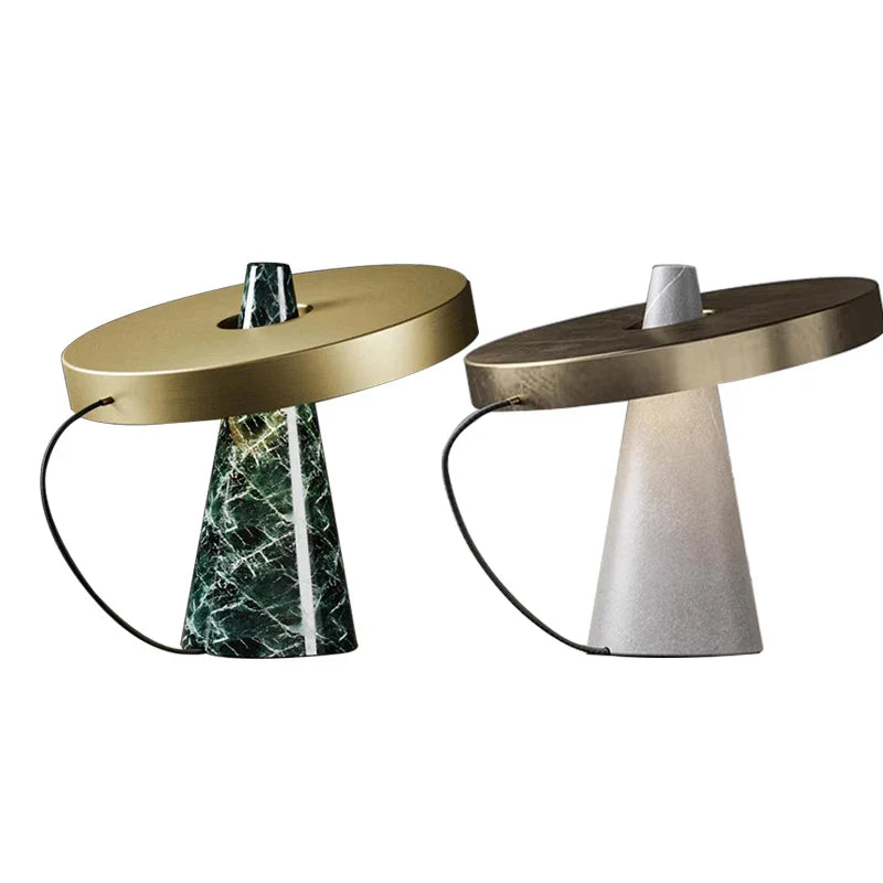 Afralia™ Marble Table Lamp: Modern Luxury Bedroom Nightstand Light