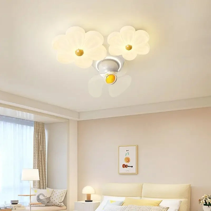 Afralia™ Nordic Flower LED Ceiling Lights for Kitchen Living Room Bedroom - Indoor Decoration Lighting