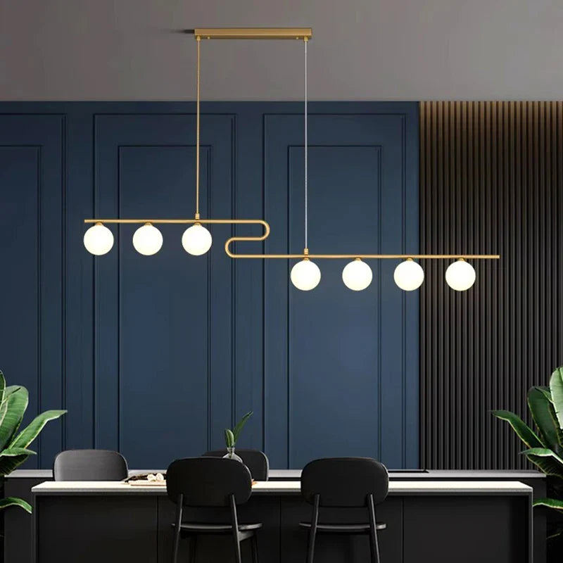 Afralia™ Modern Ceiling Chandelier for Dining Room and Living Room Lighting