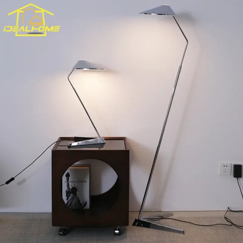 Afralia™ Iron Art Decorative Floor Lamp LED Modern Design Industrial Style