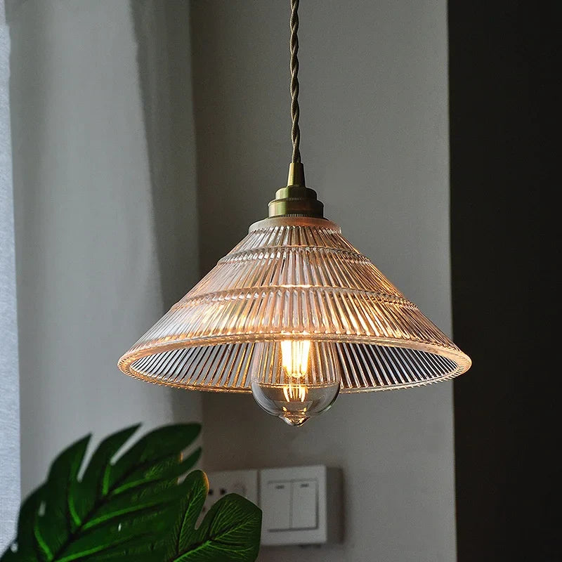 Afralia™ Nordic LED Glass Pendant Light Fixture with Adjustable Wire for Study & Dining Room