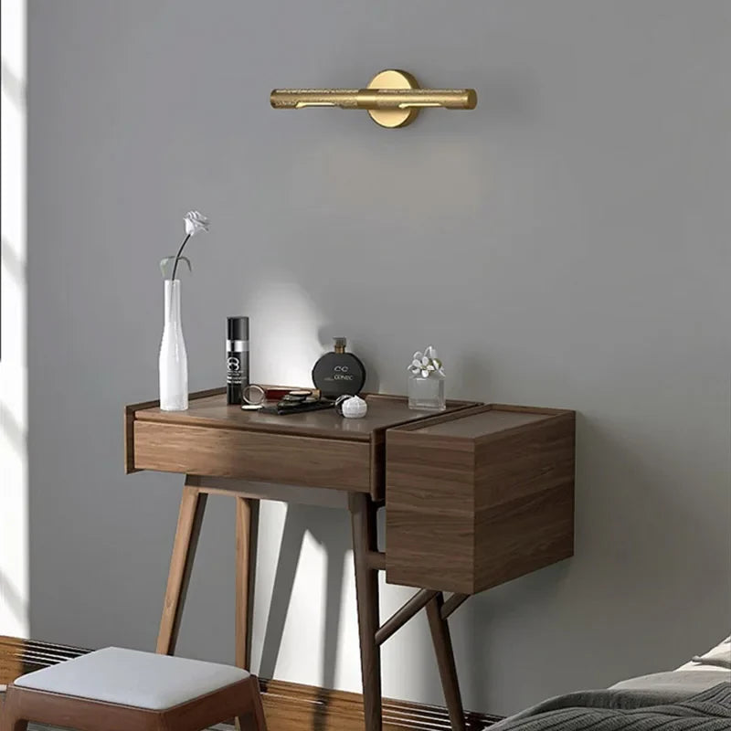 Afralia™ Copper Mirror Headlight Wall Lamp for Bedroom Living Room Cabinet Lighting