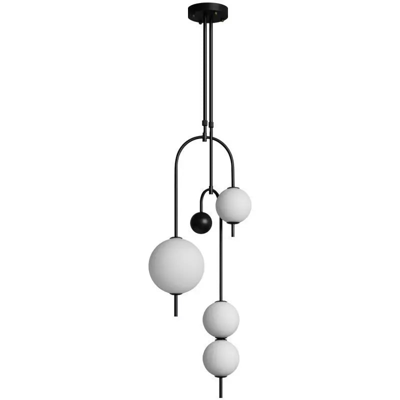 Afralia™ Glass Suspension Kitchen Island Chandelier Ceiling Pendant - Modern Living Room Hanging Light