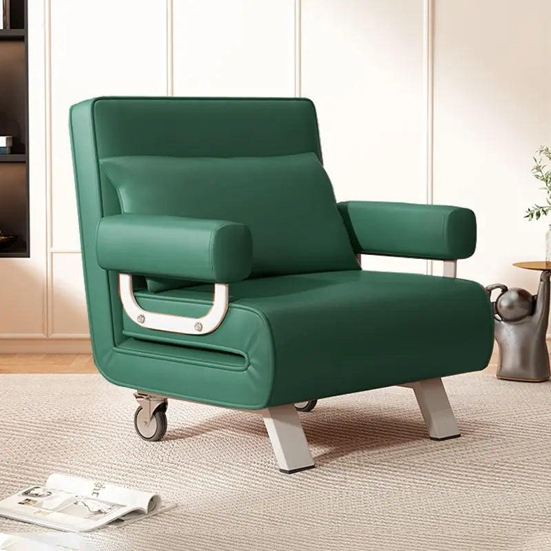 Afralia™ Luxury Modern Folding Sofa Bed Single Lounge Chair Elegant Apartment Recliner