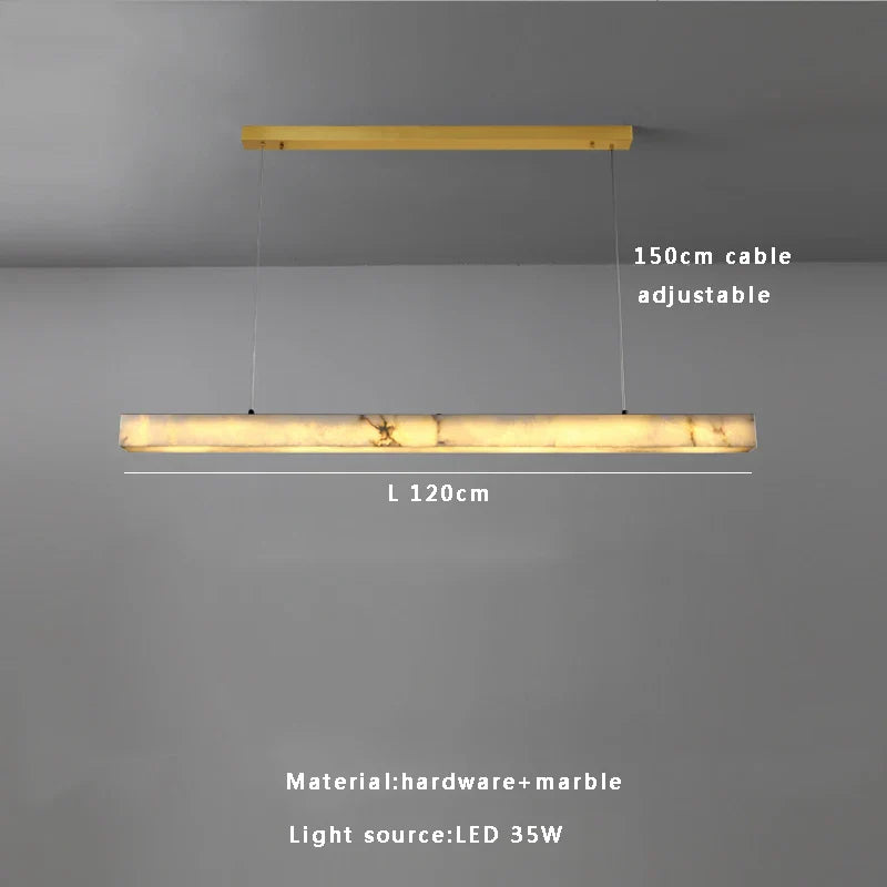 Afralia™ Marble Stone Hanging Lamp for Bar Dining Table Luxe Light Fixture