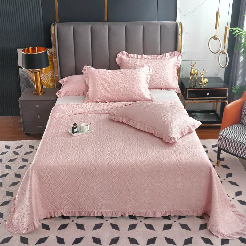 Afralia™ Silky Eucalyptus Fiber Quilted Bedspread for Cool Sleep
