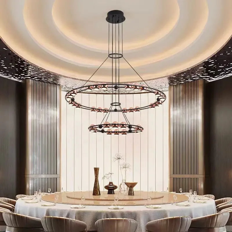 Afralia™ Stainless Steel Pendant Lamp: Modern Luxury Chandelier for Living Room, Bedroom, and Restaurant