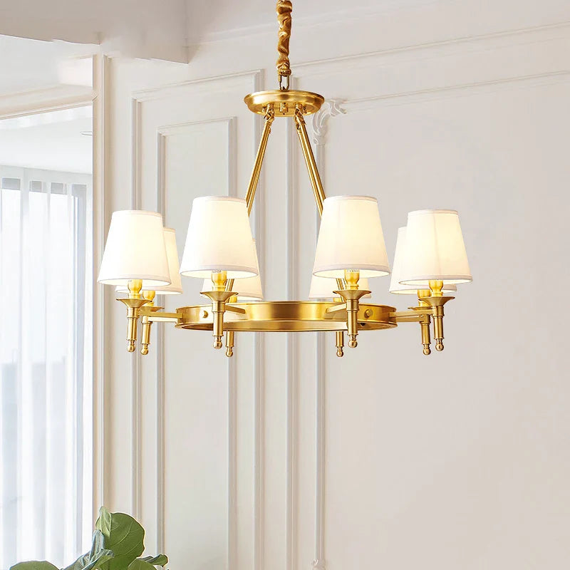 Afralia™ Copper American Chandelier: Luxury Modern Living Room, Dining Room, Bedroom Light