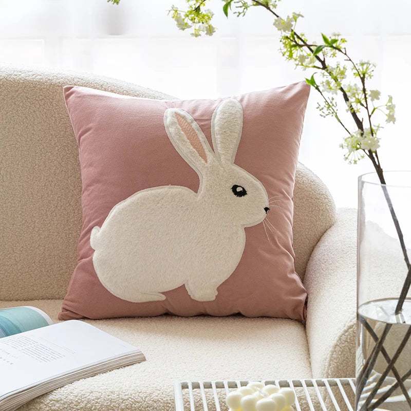 Afralia™ Pure Cotton Embroidered Cushion Pillowcase - 45x45cm