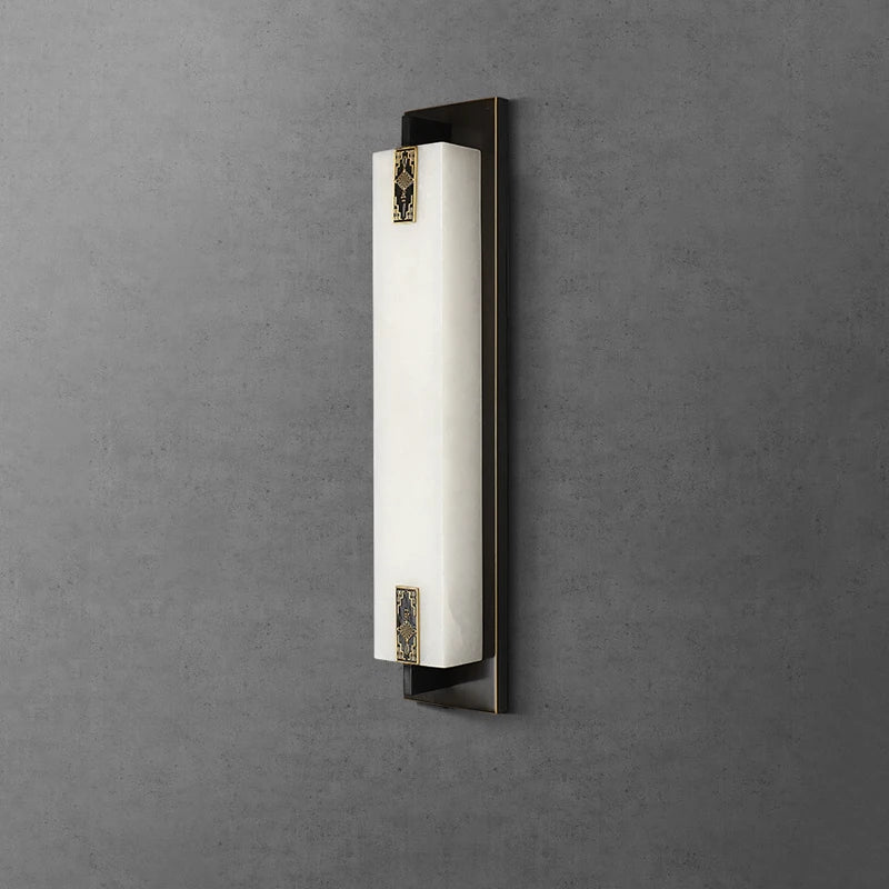 Afralia™ Marble Brass Led Wall Lamp: Elegant Illumination for Home, Hotel, and Teahouse
