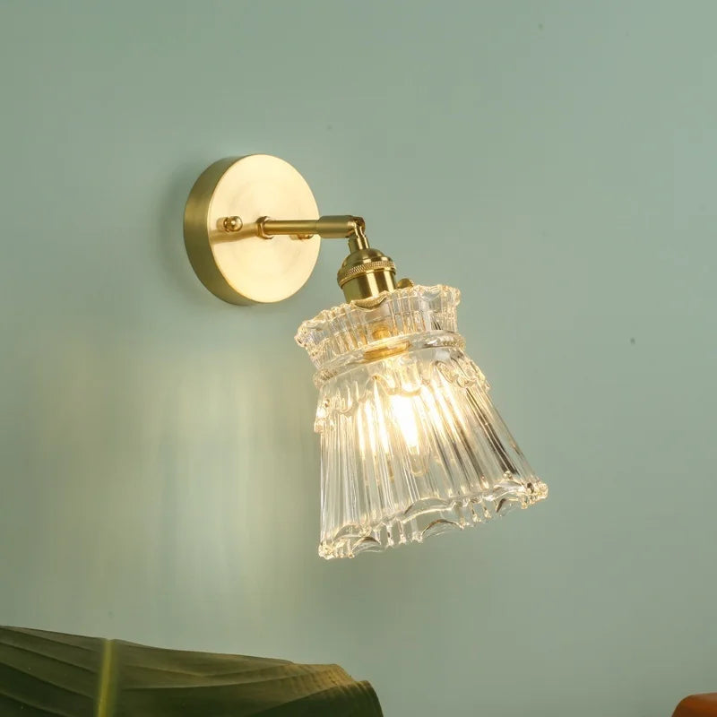 Afralia™ Glass LED Wall Lights Fixture | Vintage Loft Living Room Decor