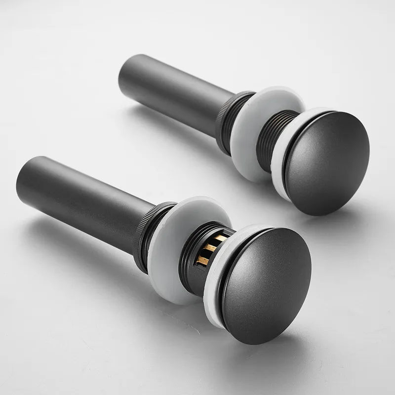 Afralia™ Brushed Gold Pop-up Drain Assembly Kit for Bathroom Sink Vessel Vanity