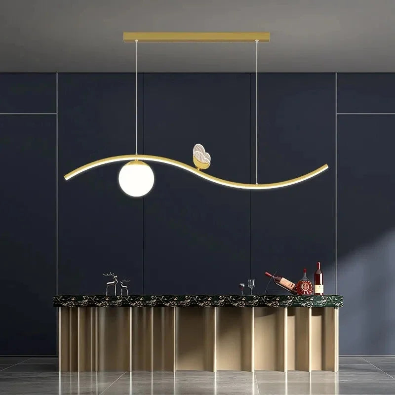 Afralia™ Butterfly Chandelier Pendant Lamp for Dining Room, Study, Bar, and Office