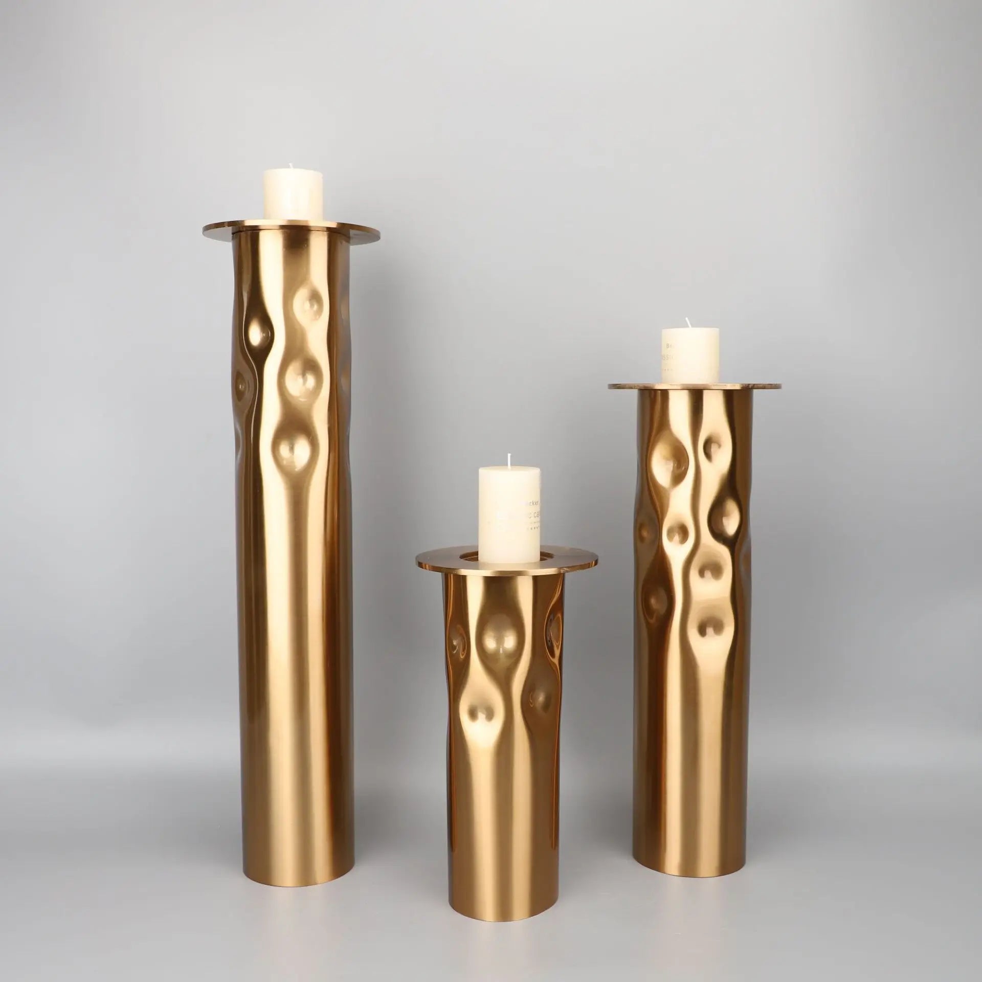 Afralia™ Golden Metal Candlestick Holder Candelabrum for Room Decor