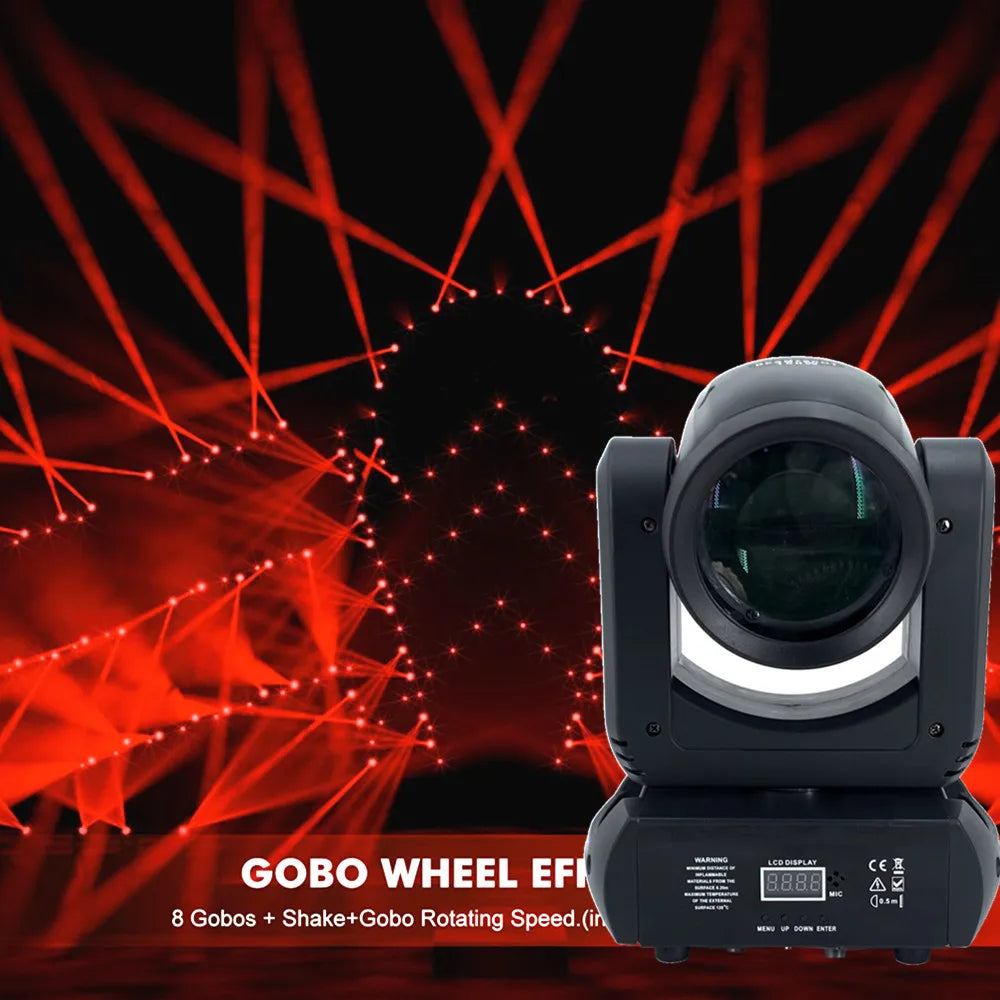 Afralia™ 150W Mini LED Moving Head Beam+Spot Light with Prisms for Stage Disco